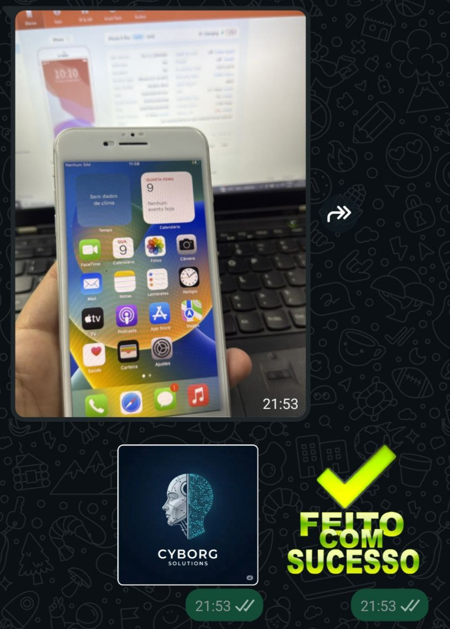 Comprovação Desbloqueio (BYPASS) iPhone 8 Plus